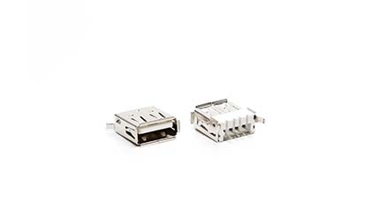 USB Typ A PCB Top-Entry Steckverbinder